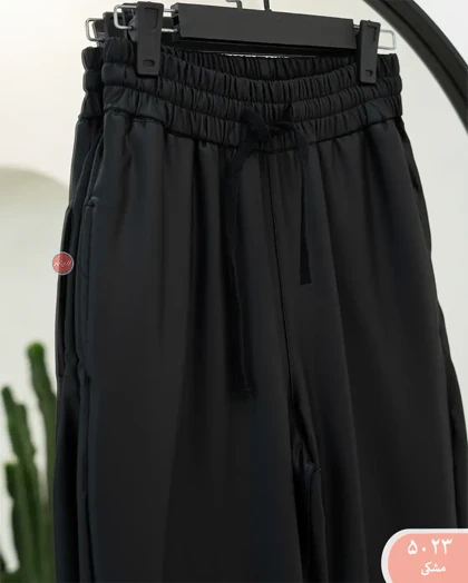 شلوار بگ بندی چرم 5023