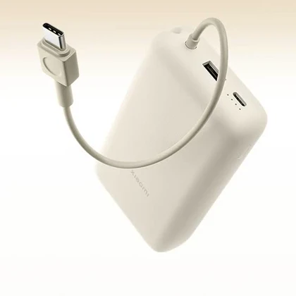 پاوربانک شیائومی PB2030MI ظرفیت 20000 میلی‌آمپرساعت با توان 33 وات و کابل USB-C سرخود
