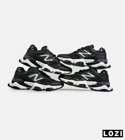 کفش کتانی مردانه و زنانه مشکی سفید NEW BALANCE 9060
