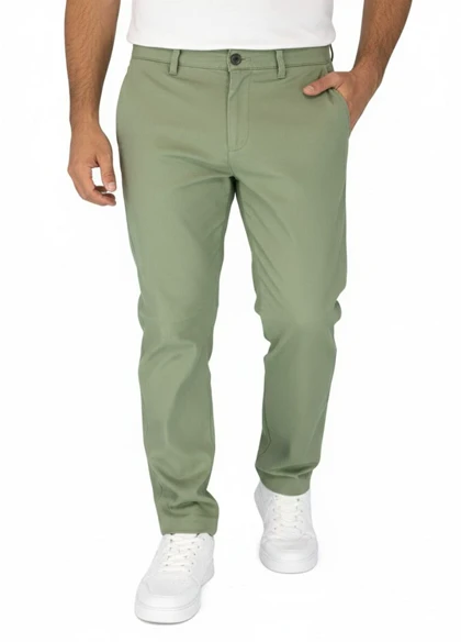 شلوار مردانه بنگال کش دم پا ساده مدل Behnam-سبز