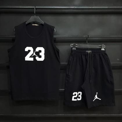 ست تاپ و شلوارک نخی جوردن با 7 رنگ