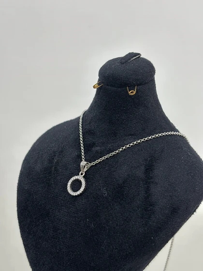 گردنبند نقره ایتالیایی زنانه مینیمال 1005