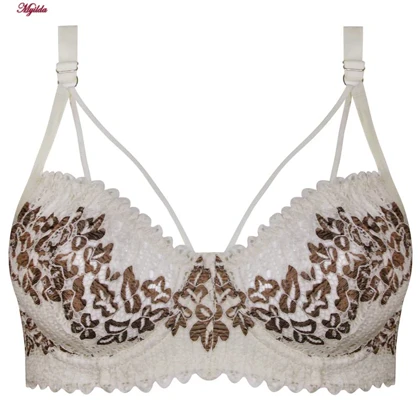 ست شورت و سوتین زنانه مدل فنردار هارنس کرم کارنا رز کد 1012