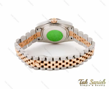 ساعت رولکس دیت جاست دورنگین زنانه Rolex-3258-L