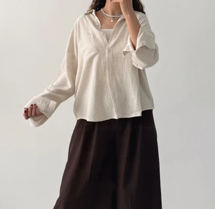 شومیز آستین بلند زارا | ZARA Long Sleeve Shirt 🇹🇷