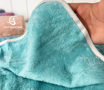 حوله دستی طرح گل بابونه سایز 35*75 سانتی متر