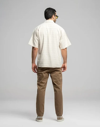 آستین کوتاه راه راه باریک