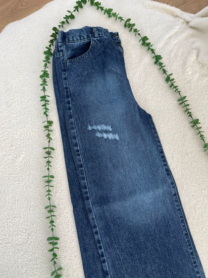 شلوار جین بگ تی تی (آبی تیره)