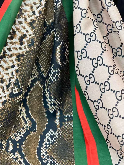 شال گوچی طرح پوست ماری