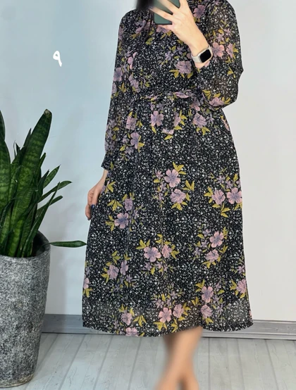 پیراهن حریر میدی41