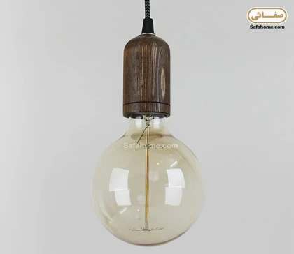 چراغ آویز چوبی طرح کلاسیک