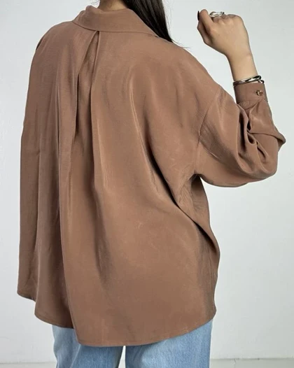 شومیز مودال پشت پیلی کد 500531