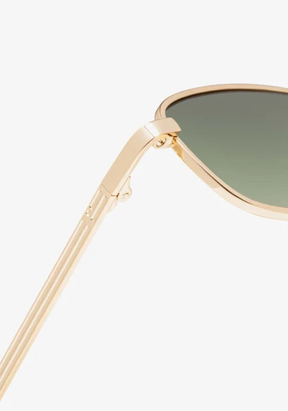 عینک آفتابی دی فرانکلین مدل D.franklin Square Legacy Gold / Gradient Green