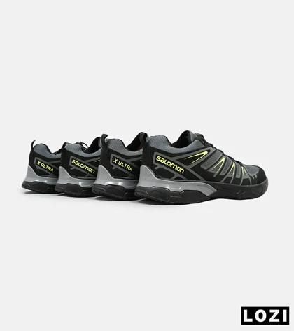 کفش کتانی بزرگ پا مشکی سبز سالومون Salomon X ULTRA