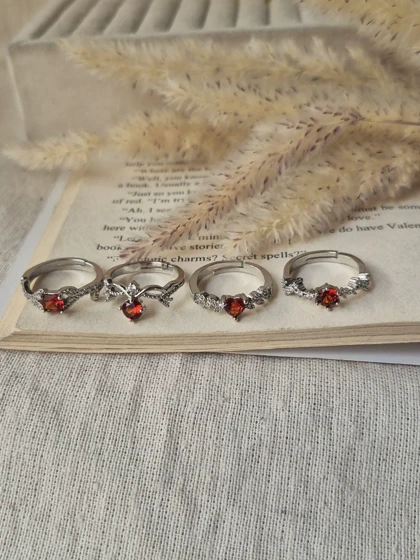 انگشتر جواهری کالکشن قرمز