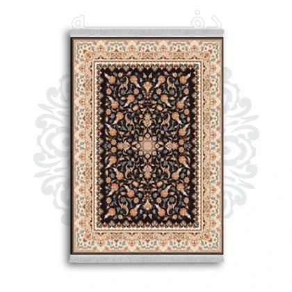 *جدید* فرشینه از جنس پارچه شانل مخمل ترک طرح فانتزی برند دفه کد 1818