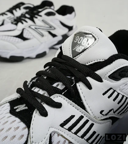 کفش کتانی مردانه و زنانه سفید مشکی NEW BALANCE 9060