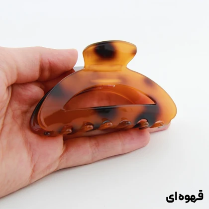 کلیپس دخترانه مدل نیم دایره خال‌خالی مات