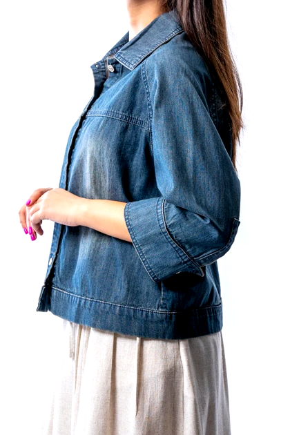شومیز جین آستین رگلان زنانه