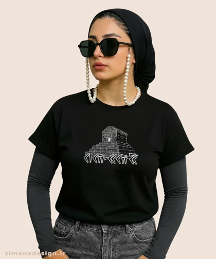 کراپ زنانه اصیل ایرانی طرح پاسارگاد کد 1016