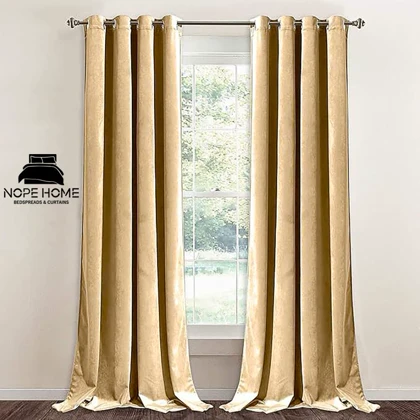 پرده آماده مخمل ویولت