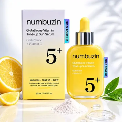 سرم ضد آفتاب نامبوزین Numbuzin مدل No.5+ تون آپ SPF50+