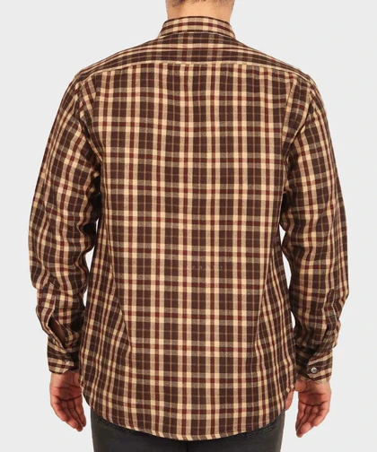 پیراهن مردانه پشمی چهارخانه 0159