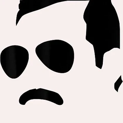 تیشرت گروه موسیقی Queen کویین تیشرت Freddie Mercury Official Monochrome Block Face کد 183123
