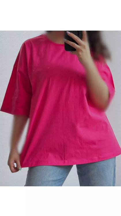 تیشرت باکسی نخ پنبه 37080