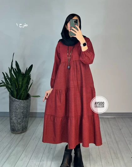 پیراهن مانتویی طلیعه