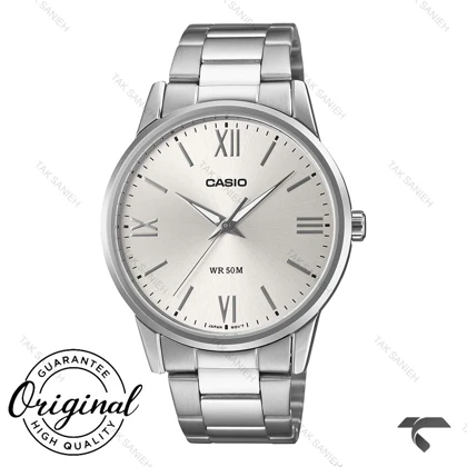 ساعت کاسیو مردانه MTP-1303DD-7AV تمام سیلور Casio-10360-G