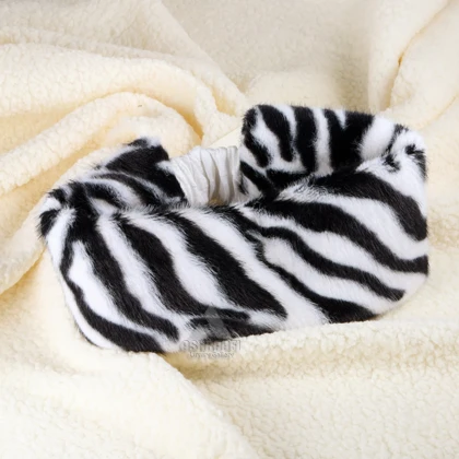 هدبند روسی Zebra Faux Fur Headband