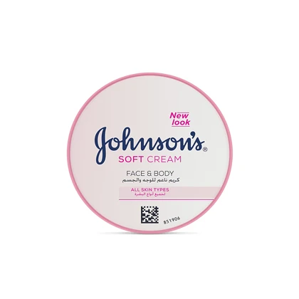 کرم مرطوب کننده صورت و بدن جانسون مدل Soft Cream