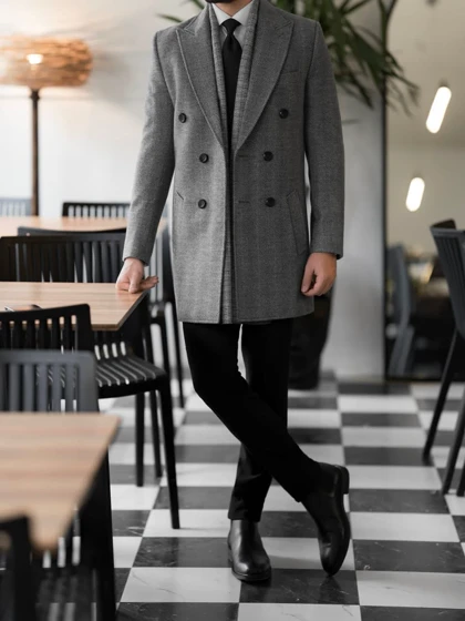 پالتو پشمی جناقی کدo131