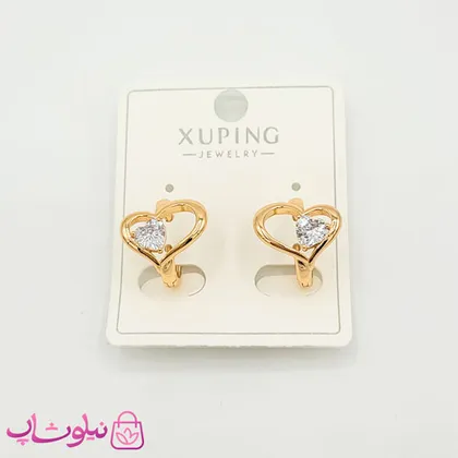 گوشواره زنانه ژوپینگ مدل قلب نامنظم