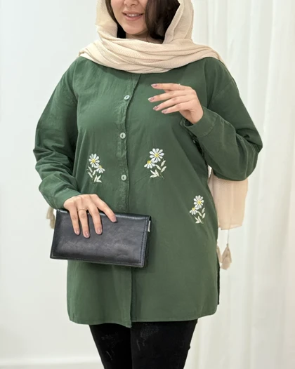 مانتو گلدوزی زنانه آرام کد محصول 1695