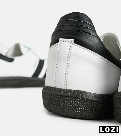 کفش کتانی مردانه و زنانه سفید مشکی ADIDAS Samba