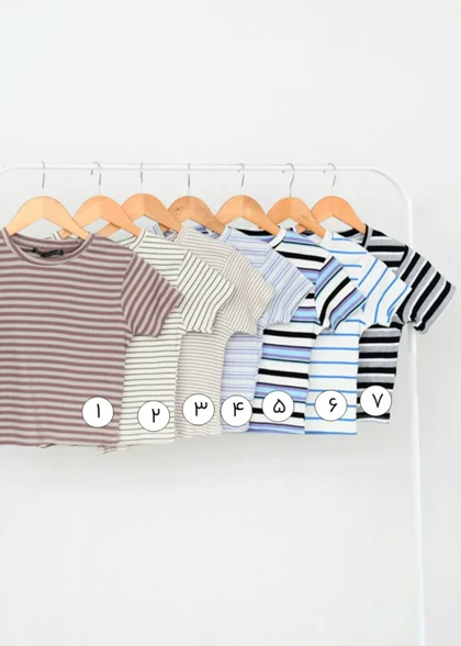 تیشرت کراپ راه راه زارا