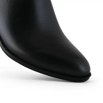 نیم بوت زنانه چرم یلسان مدل ویکات کد 689-GN