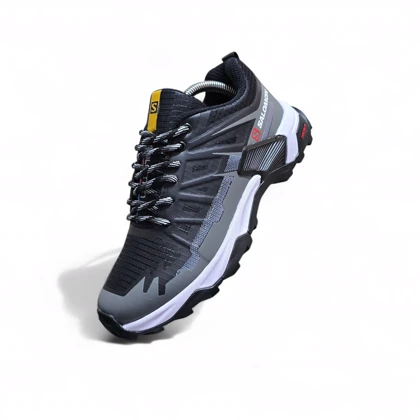 کتانی روزمره و طبیعتگردی سالامون مشکی طوسی