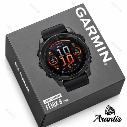 ساعت هوشمند Garmin Fenix 8 AMOLED Sapphire Carbon Gray DLC مدل u-10937