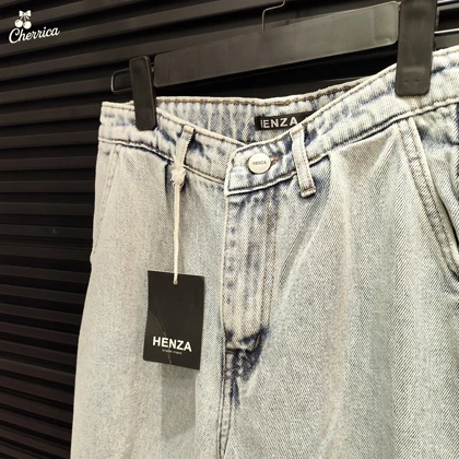 شلوار جین زنانه فول بگ زاپ‌دار یخی کد 18