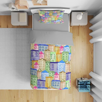 روتختی کودک طرح خونه ها مدل T5760