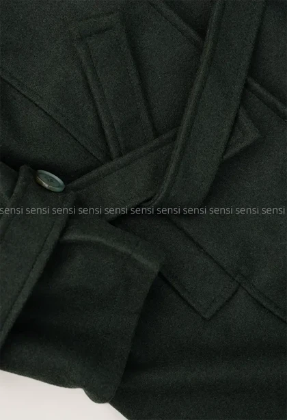 پالتو فوتر 2دکمه یقه ایستاده آستر دار@ کد1004814