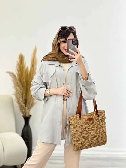 مانتو دو جیب ماهور