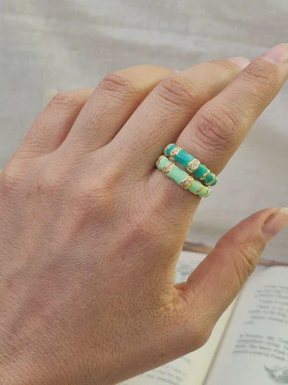 انگشتر مینا کاری فری سایز