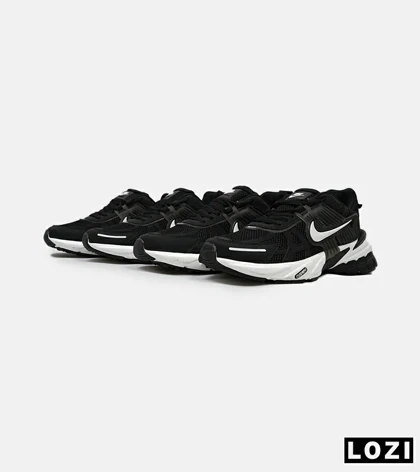 کفش کتانی بزرگ پا مشکی سفید Nike Cushlon V2K مدل 8531