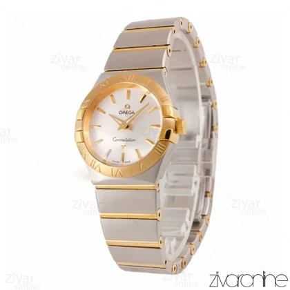 ساعت امگا کانسلیشن زنانه صفحه سیلور ایندکس خطی 106840