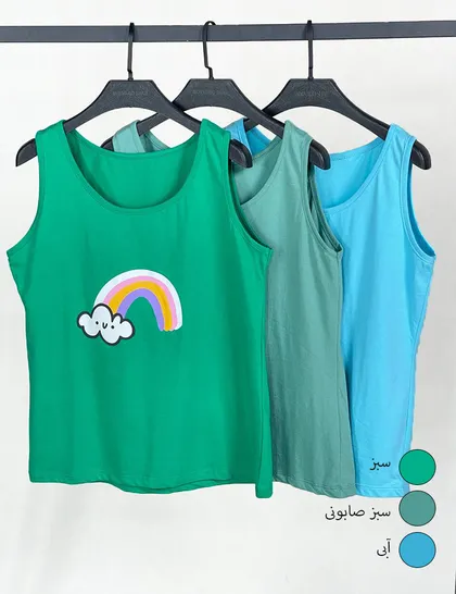 تاپ دلاریس طرح رنگین کمان کد : B100319