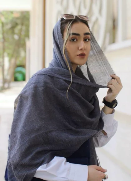 شال لینن طرحدار شاین 20634